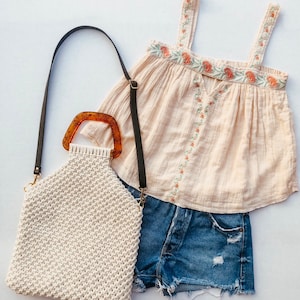 Handmade Macrame Purse - Macrame Bag - Handmade Bag - Macrame - Crossbody - Boho Bag - Summer Purse