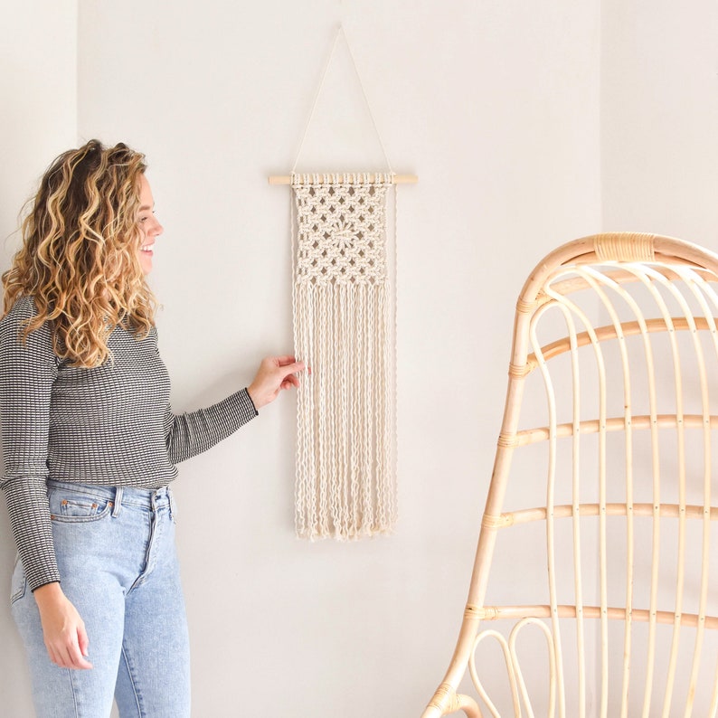 DIY Macrame Wall Hanging Kit DIY Craft Kit Macrame Kit How to Macrame Beginners Macrame Pattern image 2