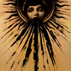 Black Sun with Art Deco Girl