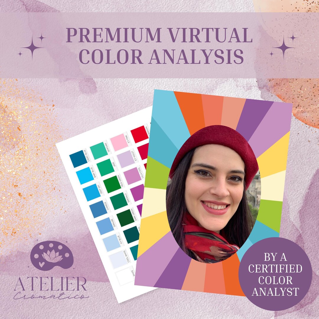 Color Analysis Service Virtual Color Analysis: Personalized Seasonal Consultation With PDF and ...