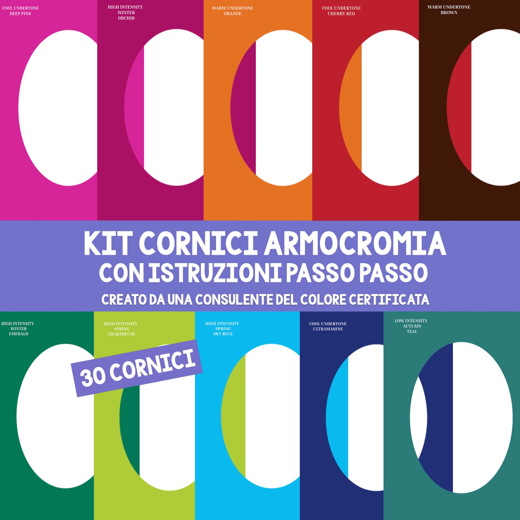 Cornici Armocromia Kit Contrasto Caldo Stayinpalette