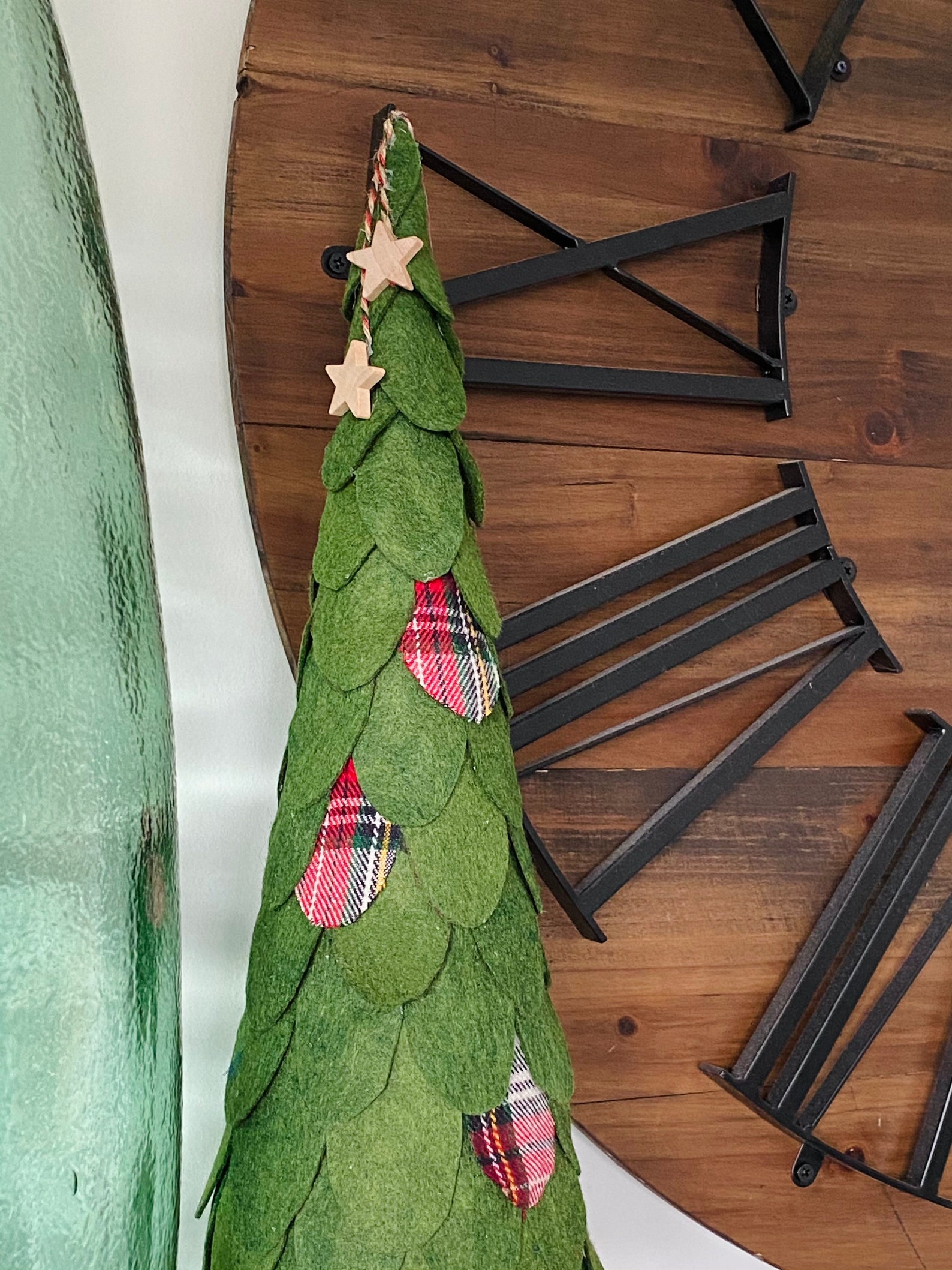 Grüne Filzbäume Filz Weihnachtsbäume Zapfenbäume Etsy