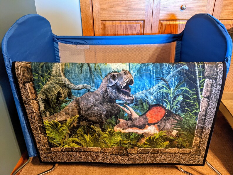 Dinosaur Quilt Dinosaur Blanket Etsy