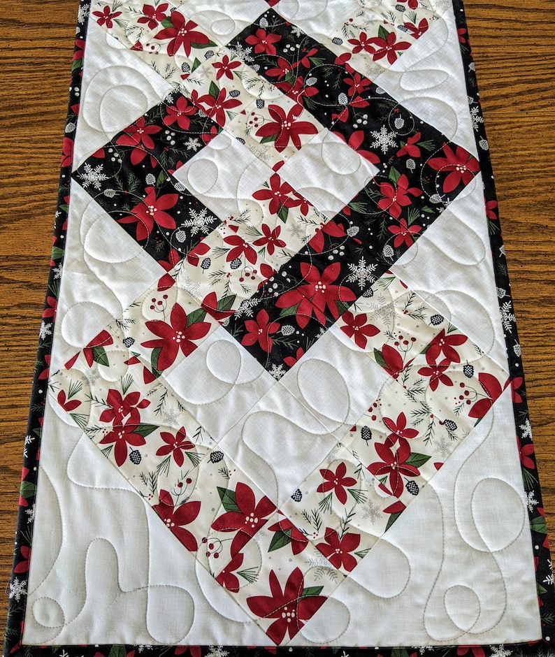 PDF pattern for interlocking squares table runner, DIGITAL Pattern image 7