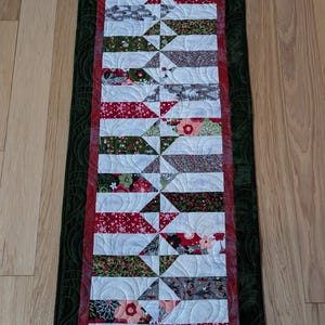 Christmas table runner, Quilted table runner
