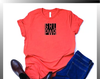 GRL PWR-Bella Canvas 3001 Tshirt