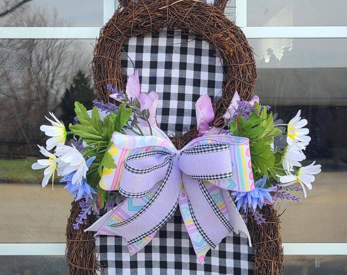 Grapevine Bunny, Twig Bunny, Buffalo Plaid Bunny, Purple Easter Bunny, Beautiful Pastel Bunny