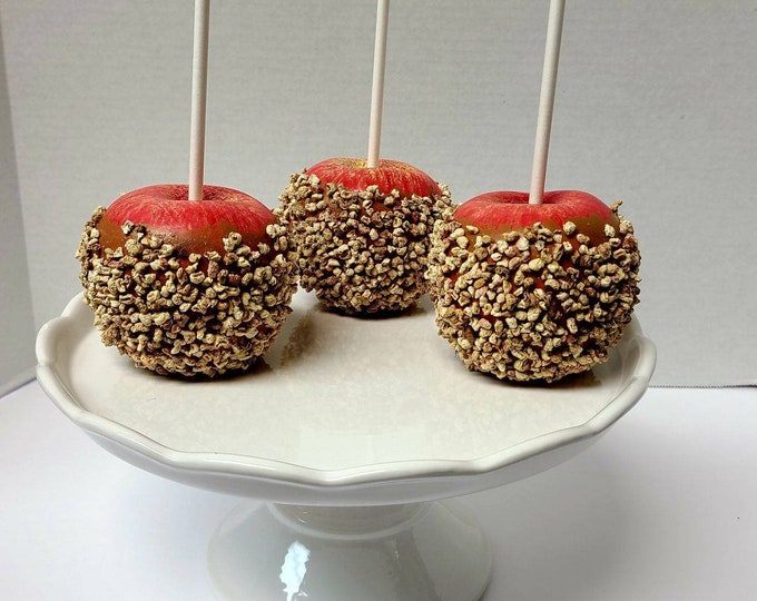 Faux Carmel Apples, Faux Fruit, Tier Tray Decor, Coffee Bar,, Fall Kitchen, Country Living, Southern Living