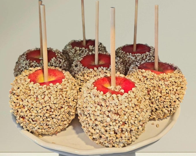 Faux Carmel Apples, Faux Fruit, Tier Tray Decor, Coffee Bar,, Fall Kitchen, Country Living, Southern Living