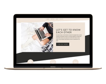 The Emilia - Wordpress Divi Child Website Template - Coaching Website - Custom Blog - Site Theme - Creative Business - Make Your Own - DIY