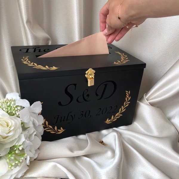 Black Card Box Etsy