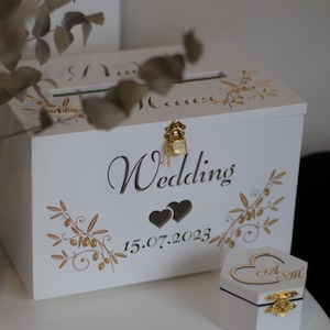 Parure de mariage bohème, proposition au porteur d'alliances, boîte pour réserver la date de mariage, boîte pour cartes de mariage boîte pour alliances, cadeau d'anniversaire, cadeau de douche nuptiale