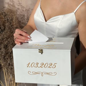 Boîte pour cartes de mariage bohème, boîte à souvenirs en bois, décorations de mariage, décoration de mariage rustique, boîte à souvenirs en bois, cadeau pour couple, cadeau de douche nuptiale