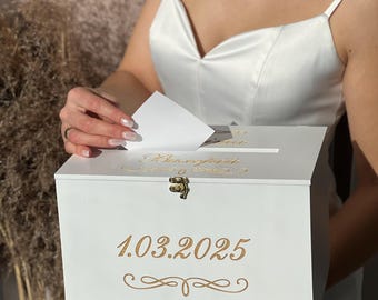 Boho-huwelijkskaartdoos, houten geheugendoos, huwelijksdecoraties, rustiek huwelijksdecor, houten aandenkendoos, cadeau voor stel, bruidsdouchecadeau