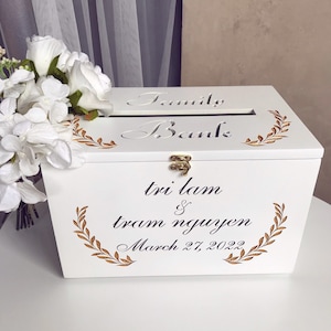 Caja de madera personalizada para tarjetas, caja de dinero para bodas, decoración para buzones, caja para regalos de compromiso, caja para despedidas de soltera, idea para regalos de pareja