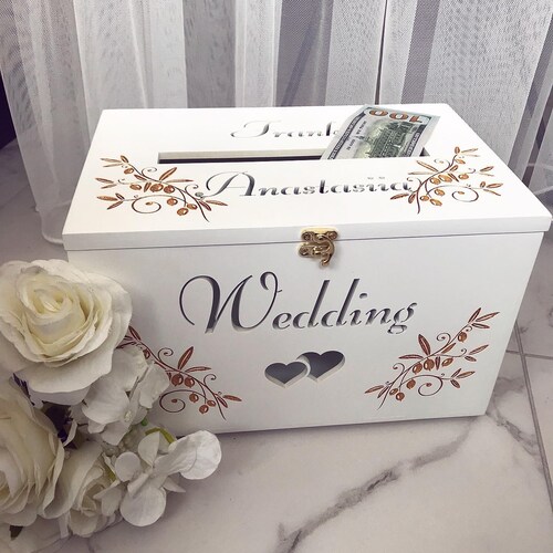Personalised Alternative Wedding Card Money Box Boho Wedding Etsy