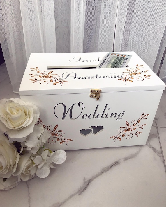 DTOWER Wedding Card Box Elegant DIY Card Reusable Personalized