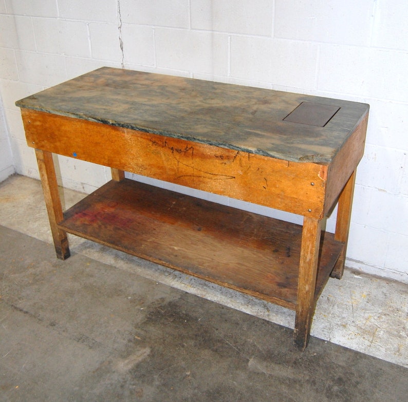 Antique 1930s Bakers Butchers Candy Makers Marble Top Table Etsy
