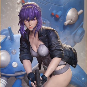 Motoko Kusanagi - Ghost in the Shell 3D Printed Figure/Statue/Model Kit
