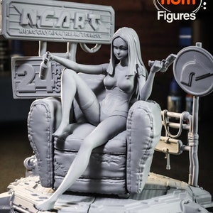 Rebecca - Cyberpunk Edgerunners - 3D Printed Figure/Statue/Model Kit