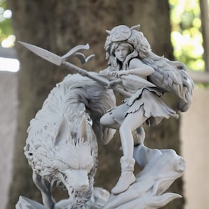 Princess Mononoke - Studio Ghibli 3D Printed Model Kit