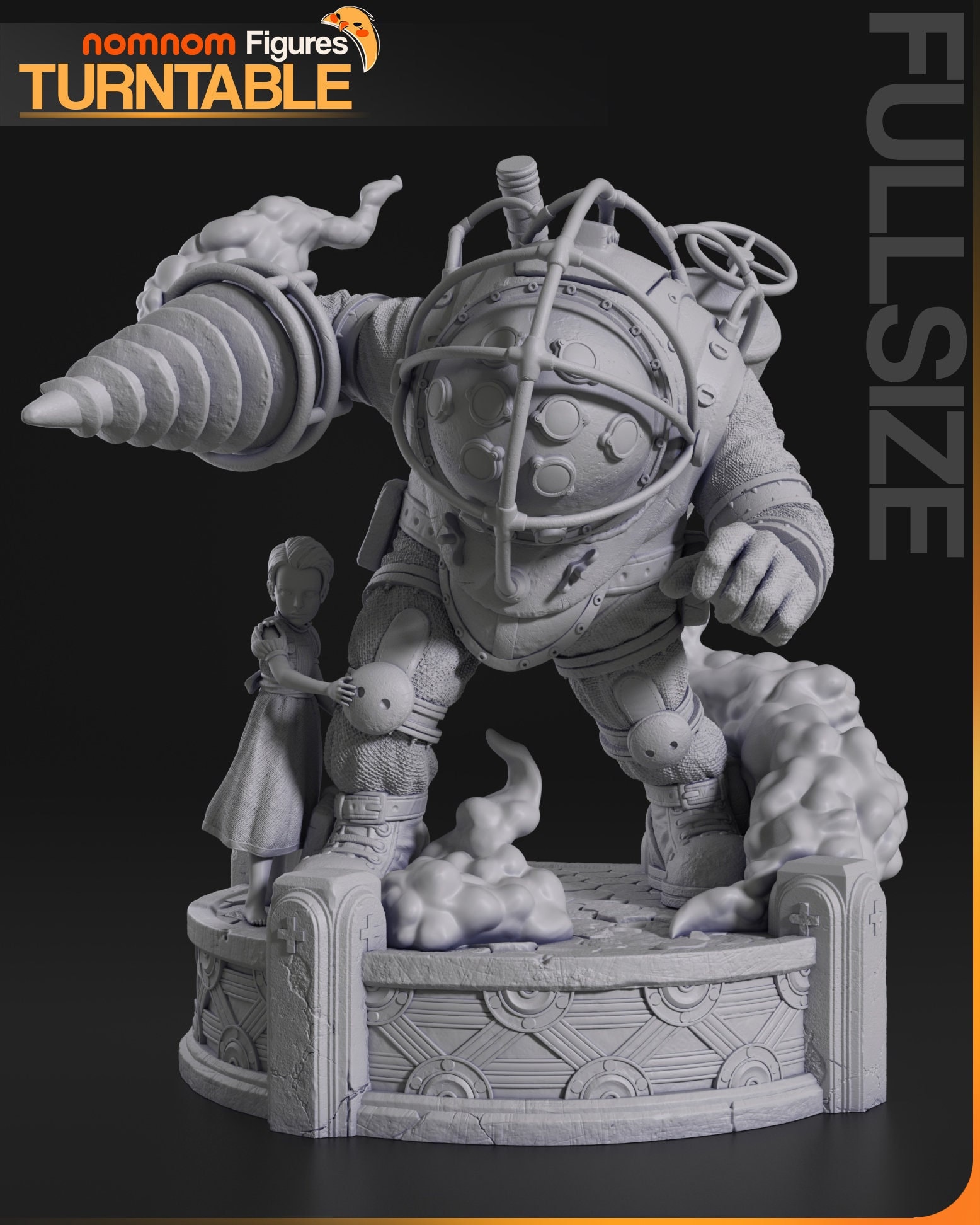 Figura De Felpa Big Daddy Mr. Bubbles De BioShock - Coleccionista Oficial 2K, Tamaño 11 Pulgadas