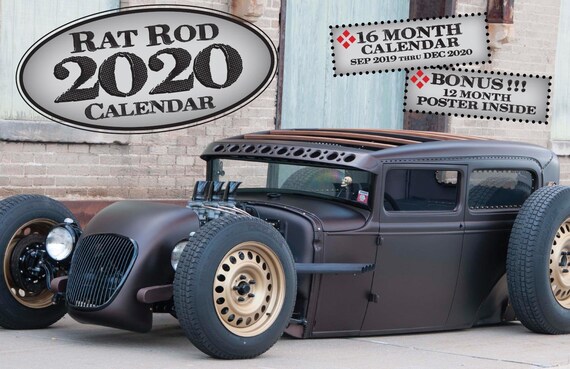 2021 Rat RODS Deluxe Wall Calendar 16 Months w/Free Poster 2021 Rat RODS Deluxe Wall Calendar 16 Months w/Free Poster