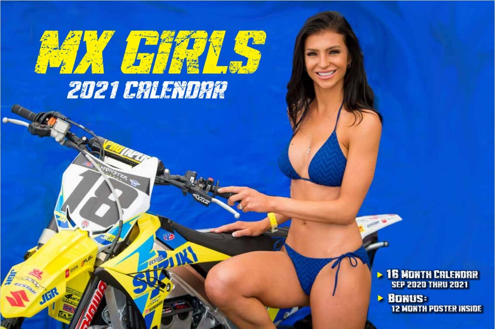 2021 MX Girls Motocross Motorcycle Dirt Bike Calendar 16 Etsy
