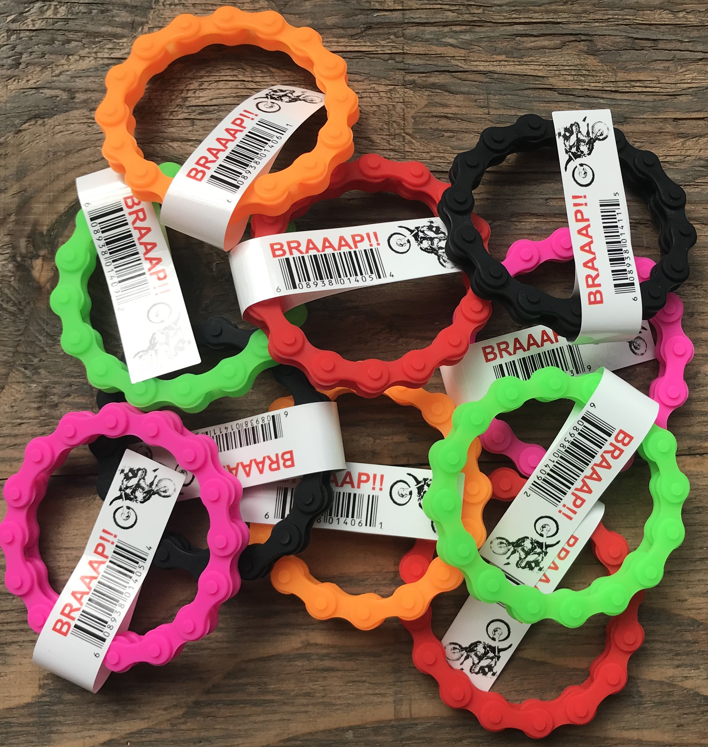 3 MX ORANGE CHAIN wristband bracelet Etsy