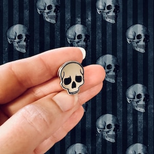 Tiny Skull Hard Enamel Pin