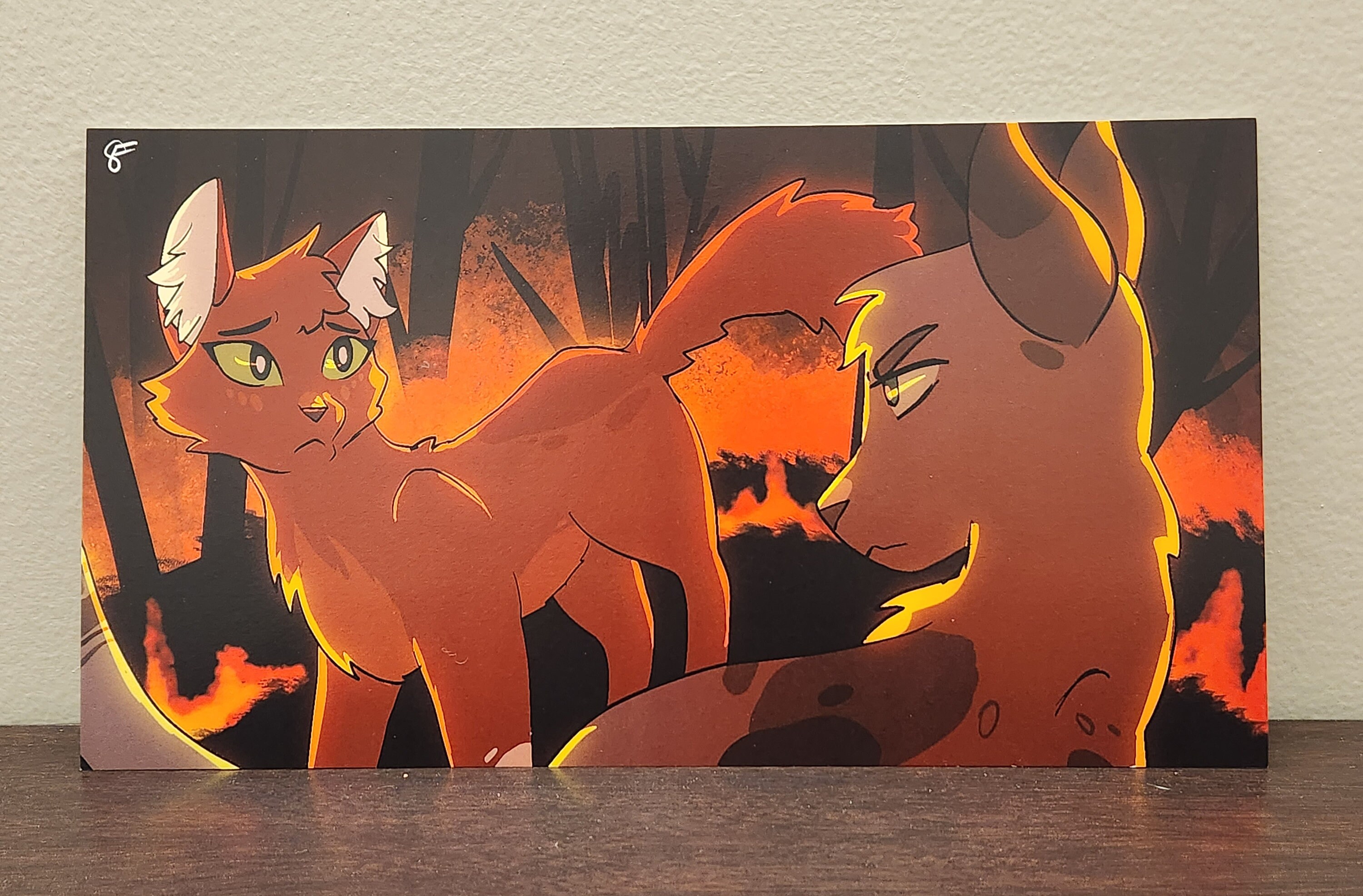 Ashfur X Hawkfrost Art Print Poster 