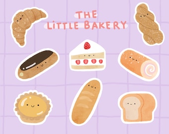 Cute Pastel Bakery Sticker Pack