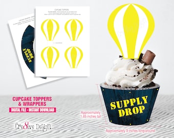 SPIEL CUPCAKE Wrapper und Topper, Gamer Geburtstag, Gamer Cupcakes, Vorratstropfen, Gamer Party Versorgung, sofortiger Download, digitale Datei