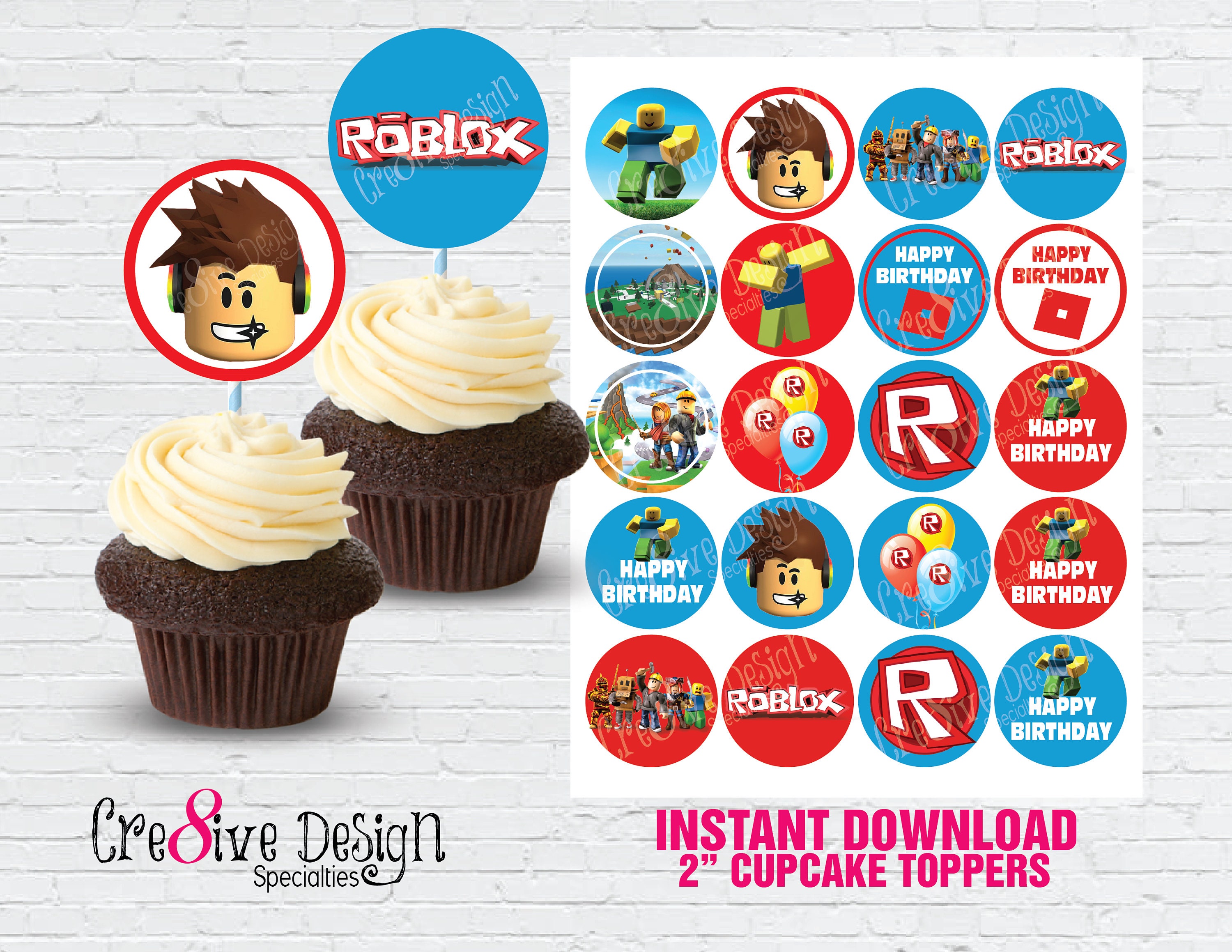 Roblox Cupcake Toppers Roblox Birthday Roblox Party Roblox | Etsy Ireland Roblox Cupcake Toppers Roblox Birthday Roblox Party Roblox | Etsy Ireland