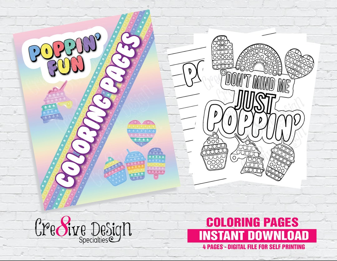 POP IT Coloring Pages