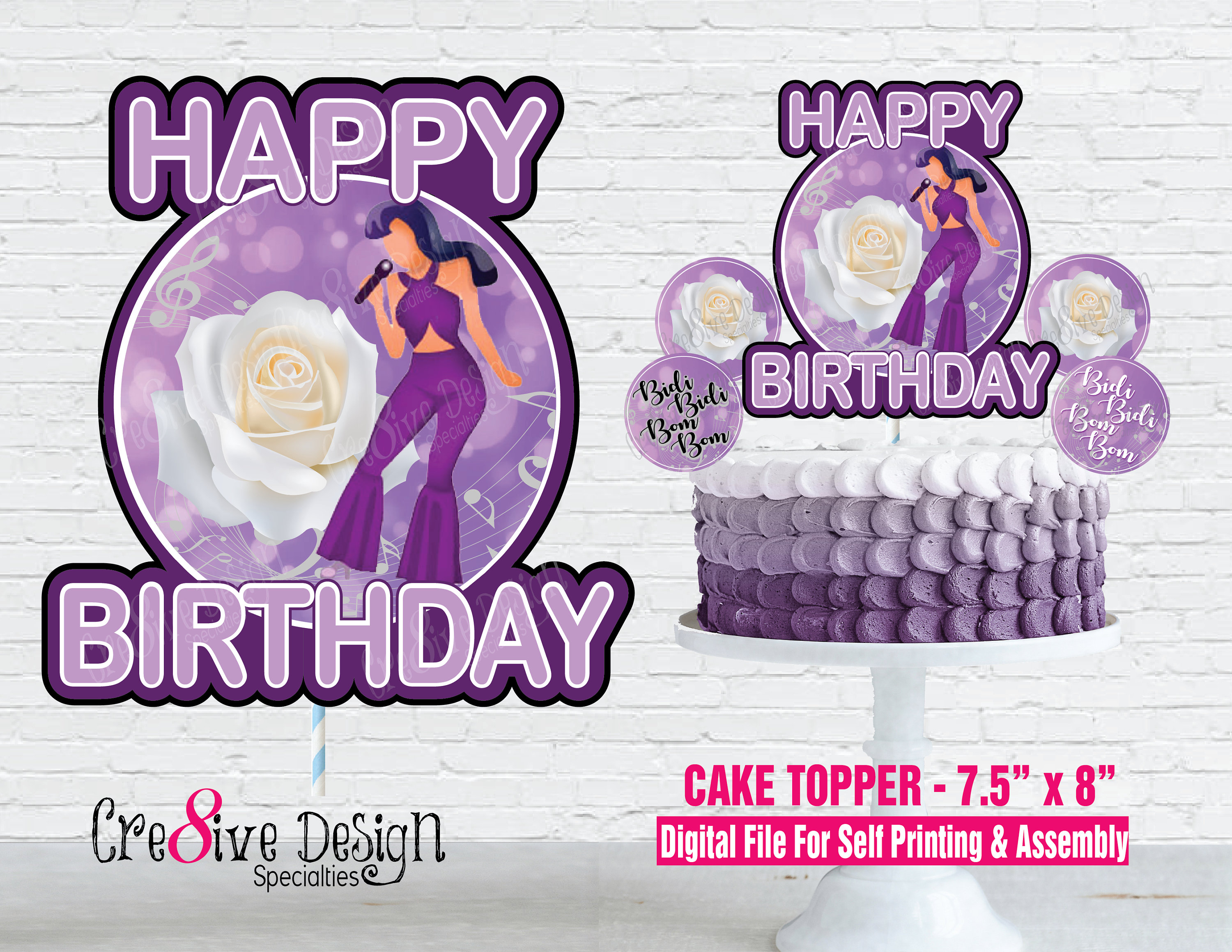 Selena Quintanilla Cake Topper, Selena Quintanilla Party Supplies, Selena  Birthday, Selena, Selena Party, Selena Cake, Instant Download