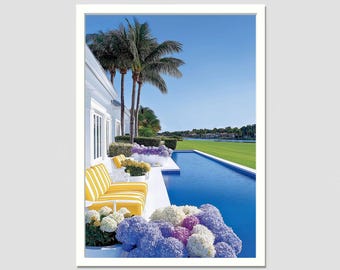 Fisher Island Miami Florida villa, digital download, high life palms hotel elegant wall art, luxury, chic decor,Aesthetic Print Photos