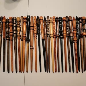 NEW - Wands - Hand Crafted- Movie Inspired Wooden Wizard Wands - Magic Wands
