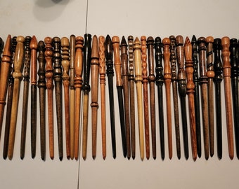 NEW - Wands - Hand Crafted- Movie Inspired Wooden Wizard Wands - Magic Wands