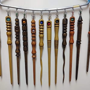10 Assorted Movie Inspired Wooden Wands - Magic Wands