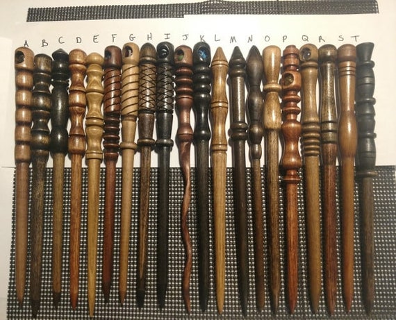 Wands - Hand Crafted- Movie Inspired Wooden Wizard Wands - Magic Wands