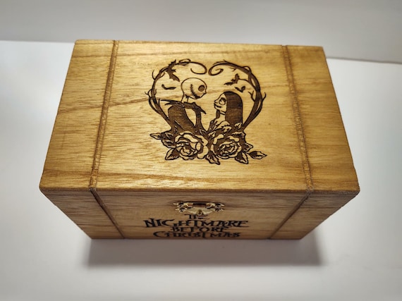 Nightmare Jewelry Box #1- Keep Sake Box - Jack and Sally - Jewelry Box - Halloween