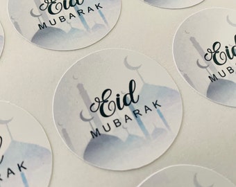 35 Eid Mubarak stickers/labels