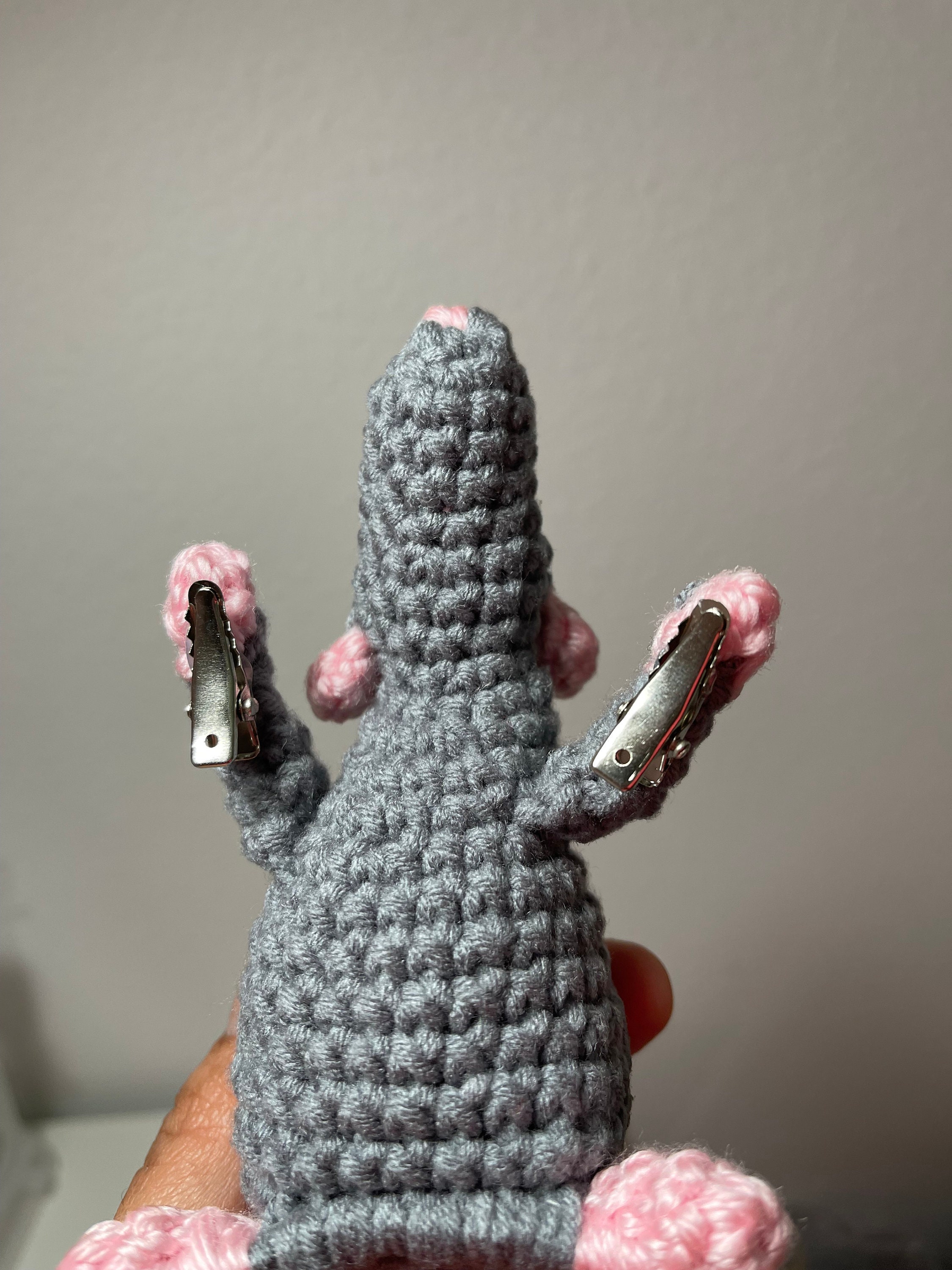 Handmade Crochet Remy Ratatouille Headband: Mouse Ears Hair  display picture 2