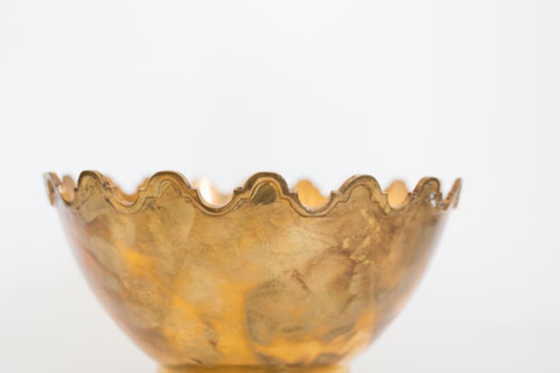 Scalloped Brass Bowl
