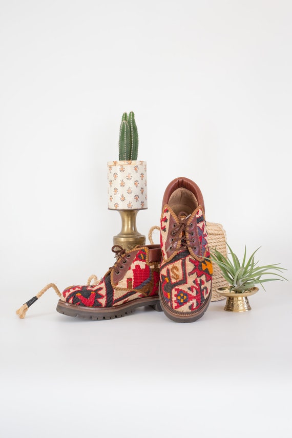Turkish Kilim Rug Booties