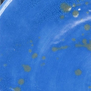 Blue Ceramic Serving Plate, Round Serving Plate, Blue Ceramic Tray, Contemporary Serving Plate, Blue Ceramic image 8
