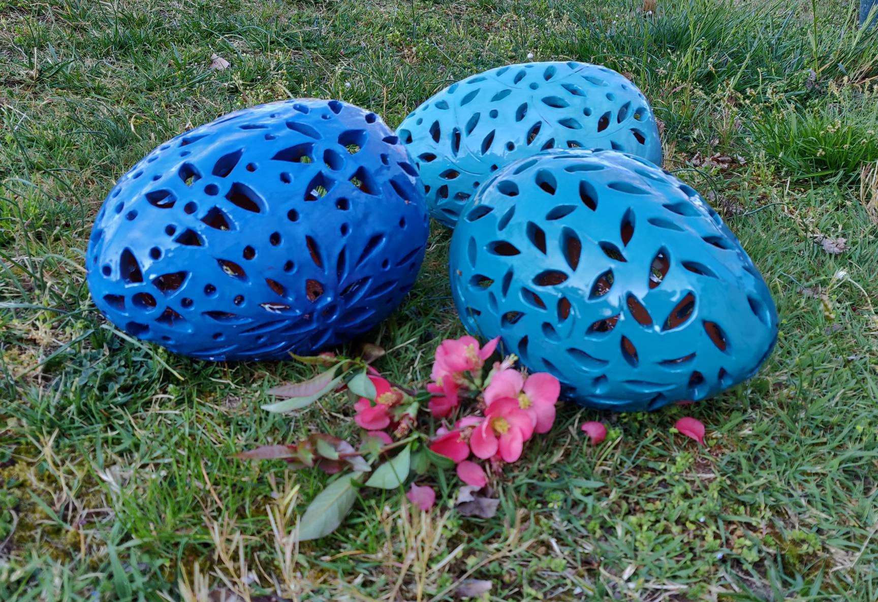 Ceramic Art for Easter Carved Ceramic Egg Easter Decorations Etsy