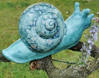 ceramic snail, decorative snail, contemporary ceramic decor, home decoration snail, original Italian ceramic, ceramic animals