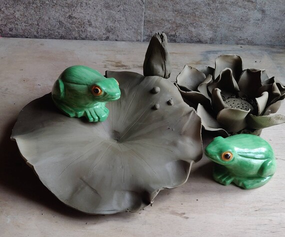 Garten Frösche FroschTeich Tiere Keramik dekorativen See Etsy